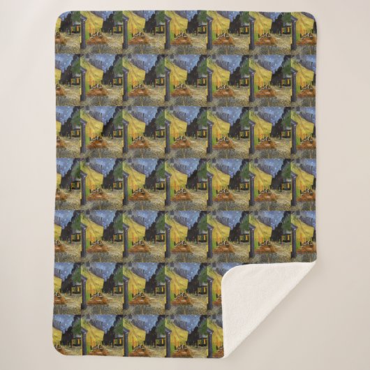 Couverture Sherpa Café nocturne de Van Gogh (Devant)
