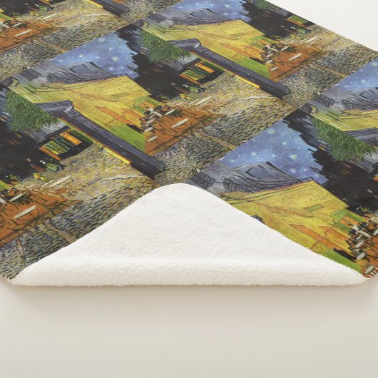 Couverture Sherpa Café nocturne de Van Gogh (3/4)