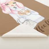 Couverture Sherpa café premier hiver cosy Sherpa Blanket (3/4)