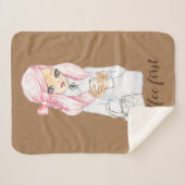 Couverture Sherpa café premier hiver cosy Sherpa Blanket (Devant (Horizontal))