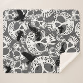 Couverture Sherpa Calaveras décoratives Halloween (Devant (Horizontal))