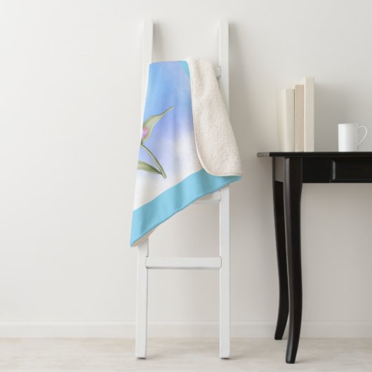 Couverture Sherpa calda e avvolgente. (En situation)