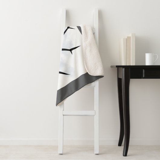 Couverture Sherpa calda e avvolgente. (En situation)