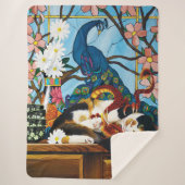 Couverture Sherpa Calico Cat Dragon Rouge (Devant)