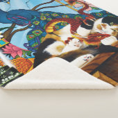 Couverture Sherpa Calico Cat Dragon Rouge (3/4)