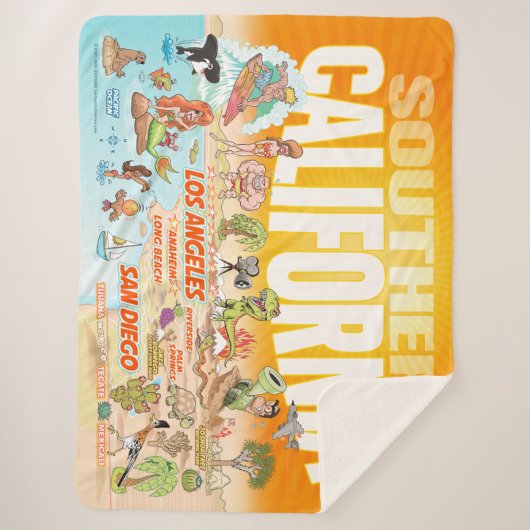 Couverture Sherpa California Beach Paradise (Devant)