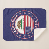 Couverture Sherpa California Blanket (blue version) (Devant (Horizontal))