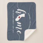 Couverture Sherpa California Home State Personnalisé (Devant)
