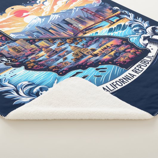 Couverture Sherpa California Map Vector Art (3/4)