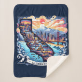 Couverture Sherpa California Map Vector Art (Devant)