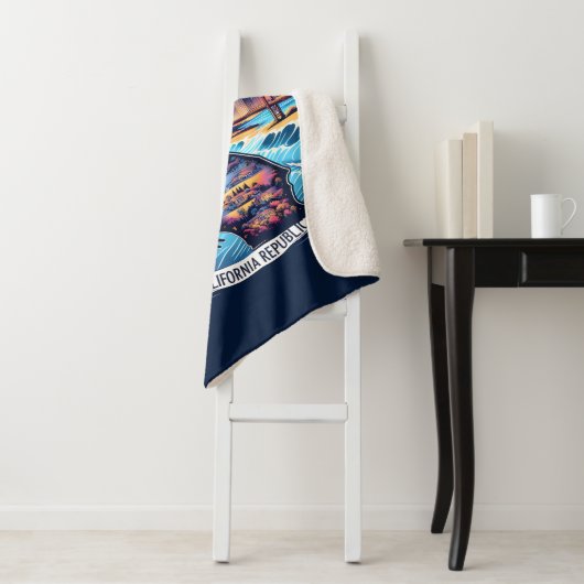 Couverture Sherpa California Map Vector Art (En situation)