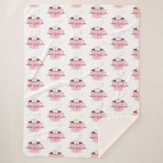 Couverture Sherpa Câlins chauds uniquement Marshmallow Cocoa Hug Doo
