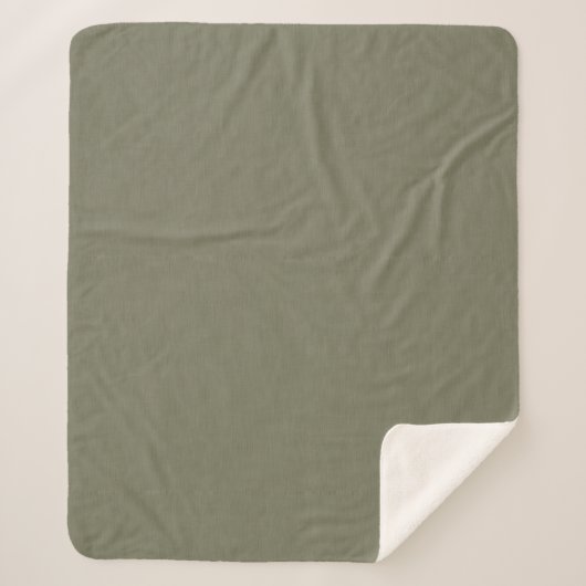 Couverture Sherpa Calm & simple olive green textured background (Devant)