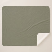 Couverture Sherpa Calm & simple olive green textured background (Devant (Horizontal))