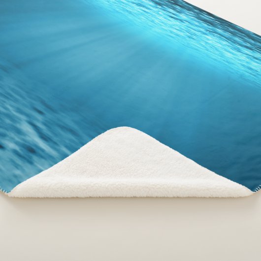 Couverture Sherpa Calm Underwater Blue Ocean Light (3/4)