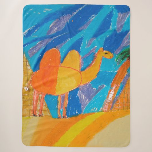 Couverture Sherpa Camel Art by Kids drawing (Devant)