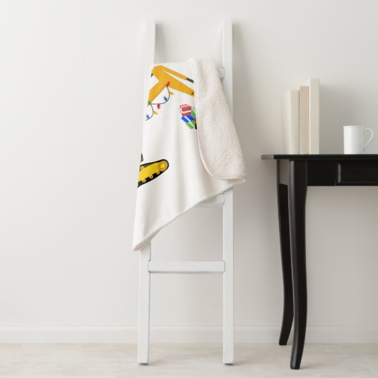 Couverture Sherpa Camion de construction de l'excavatrice de Noël (En situation)