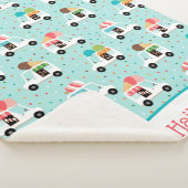 Couverture Sherpa Camions à crème glacée Saupoudrant les filles Pers (3/4)