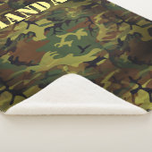 Couverture Sherpa Cammo vert (3/4)