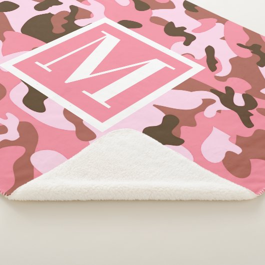 Couverture Sherpa Camo rose (3/4)