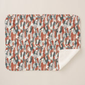 Couverture Sherpa Camouflage d'automne (Devant (Horizontal))