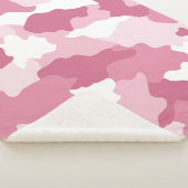 Couverture Sherpa Camouflage de camo rose fillette Sherpa Blanket (3/4)