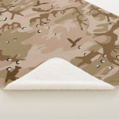 Couverture Sherpa Camouflage Désert Avec Galets, Militaire, Armée (3/4)