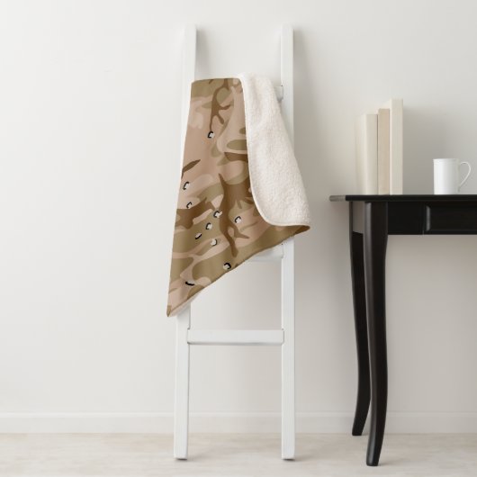 Couverture Sherpa Camouflage Désert Avec Galets, Militaire, Armée (En situation)