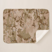 Couverture Sherpa Camouflage Désert Avec Galets, Militaire, Armée (Devant (Horizontal))