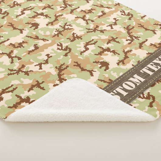 Couverture Sherpa Camouflage du désert (3/4)