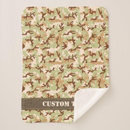 Couverture Sherpa Camouflage du désert (Devant)