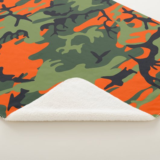 Couverture Sherpa Camouflage orange et vert, Militaire, Armée (3/4)