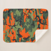 Couverture Sherpa Camouflage orange et vert, Militaire, Armée (Devant (Horizontal))