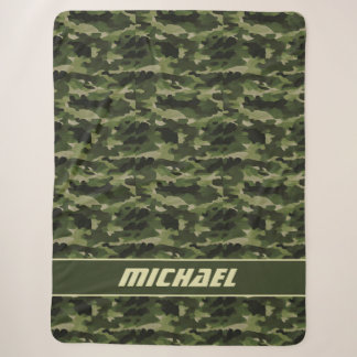 Couverture Sherpa Camouflage personnalisé
