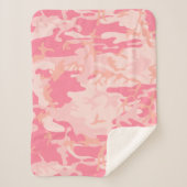 Couverture Sherpa Camouflage rose, Armée (Devant)