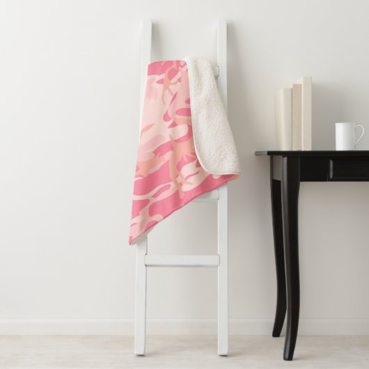 Couverture Sherpa Camouflage rose, Armée (En situation)
