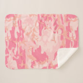 Couverture Sherpa Camouflage rose, Armée (Devant (Horizontal))