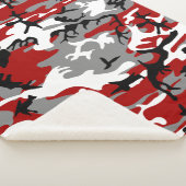 Couverture Sherpa Camouflage rouge et gris, Militaire, Armée (3/4)