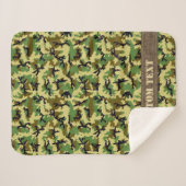 Couverture Sherpa Camouflage Woodland (Devant (Horizontal))