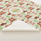 Couverture Sherpa Campagne Boots Cowboy Stick Horse Désert Ouest (3/4)