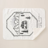 Couverture Sherpa Camper Van Vie en plein air Camping personnalisé (Devant (Horizontal))