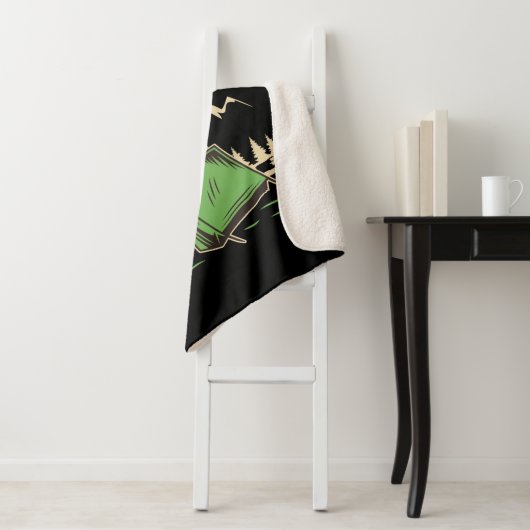 Couverture Sherpa Camping personnalisé Camping familial Voyage avent (En situation)