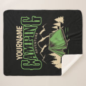 Couverture Sherpa Camping personnalisé Camping familial Voyage avent (Devant (Horizontal))