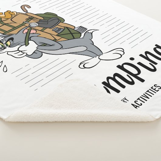 Couverture Sherpa Camping Tom & Jerry (3/4)