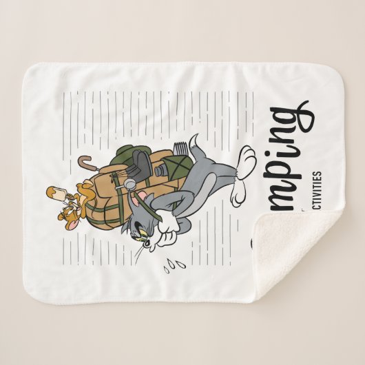 Couverture Sherpa Camping Tom & Jerry (Devant (Horizontal))