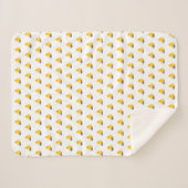 Couverture Sherpa Canard jaune mignon (Devant (Horizontal))