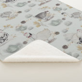 Couverture Sherpa Canards de Haute Couture et poulets bébé (3/4)