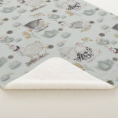 Couverture Sherpa Canards de Haute Couture et poulets bébé (3/4)