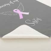 Couverture Sherpa Cancer du sein en mémoire de Sherpa Blanket (3/4)