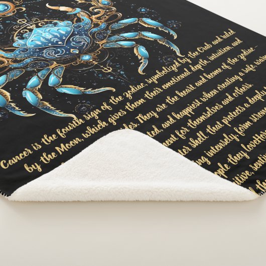 Couverture Sherpa Cancer Zodiac Art (3/4)